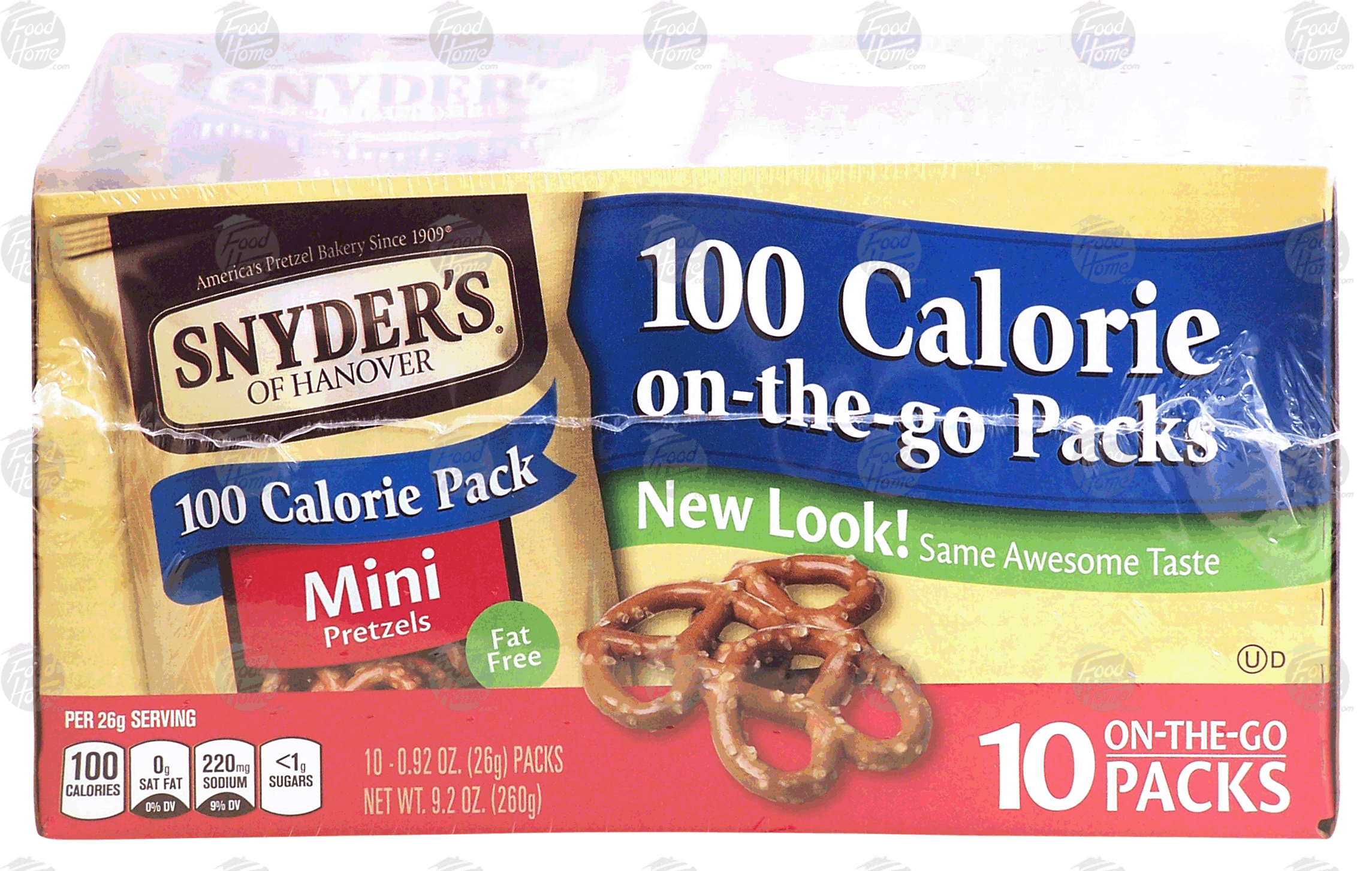 Snyder's Of Hanover 100 Calorie Pack mini pretzels, 10 on-the-go packs Full-Size Picture